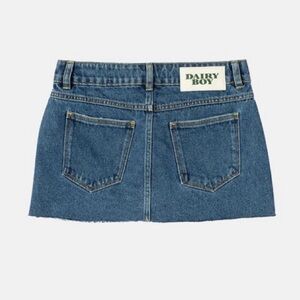 Dairy Boy Bambi Denim Mini Skirt - Size 25 - Medium Blue Wash